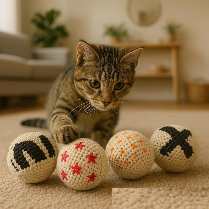 Kitty Yarn-Ball [4-pack]