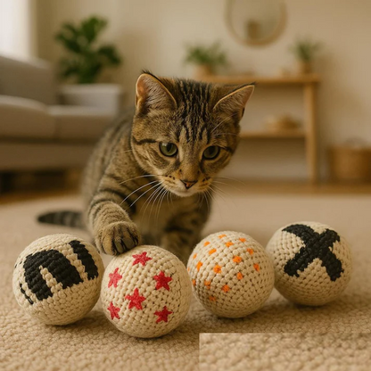 Kitty Yarn-Ball [4-pack]